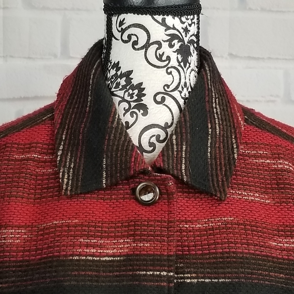 Coldwater Creek Button Front Geo Print Jacket - image 8